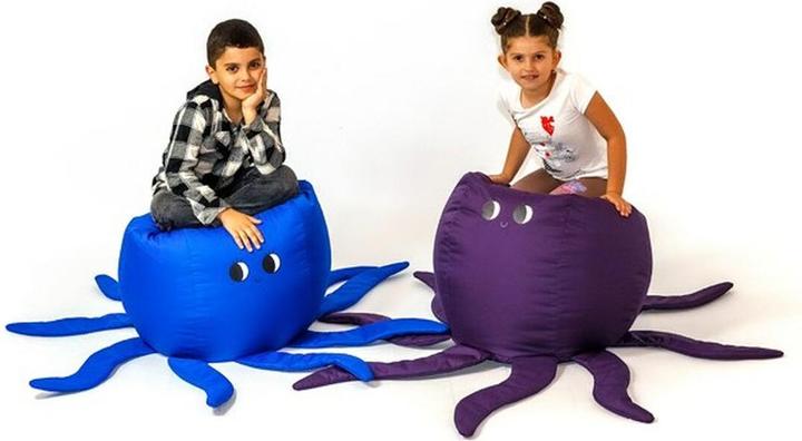 Actual product image Go Gift Octopus blue Sako bag pouffe L 80 x 80 cm