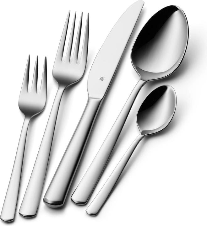 Productafbeelding WMF Bestekset 6 personen Boston 30st Monobloc Messen Roestvrij Staal Gepolijst (30 Stuk, Bestekset)