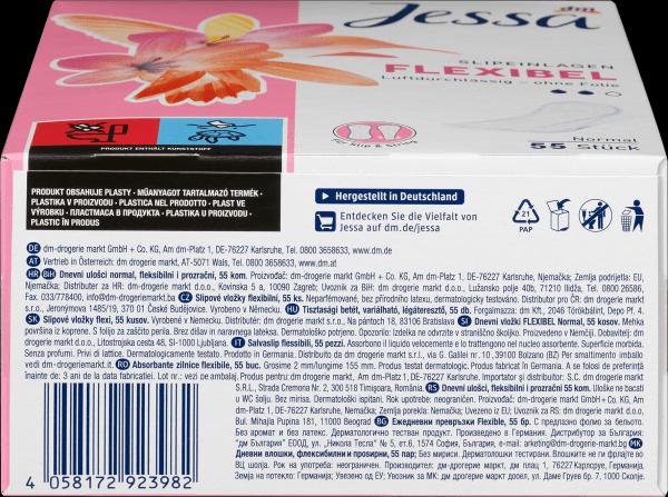 Produktbild dm Jessa Slipeinlagen Flexibel (55 x)