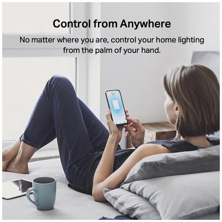 Productafbeelding TP-Link Tapo Smart Switch, 2-standen 1-Weg, Kantelen, Wit, 1 st., Batterij, AAA, 50/60 Hz