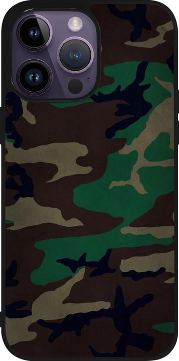 Actual product image PhoneLook Coque Silicone rigide noir Camouflage 3 (Apple iPhone 15 Pro Max)