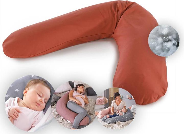 Actual product image Theraline Nursing pillow "The Original" with polyester hollow fibre filling incl. cover 190 cm (190 cm)