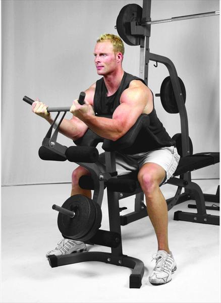 Produktbild Hammer Fitness Profi-Hantelbank-Set Solid XP (mit 76kg-PowerWeights-Set)