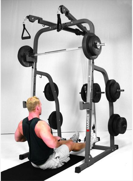 Hammer Fitness Banc d'haltérophilie complet Solid XP (avec set PowerWeights 76kg)