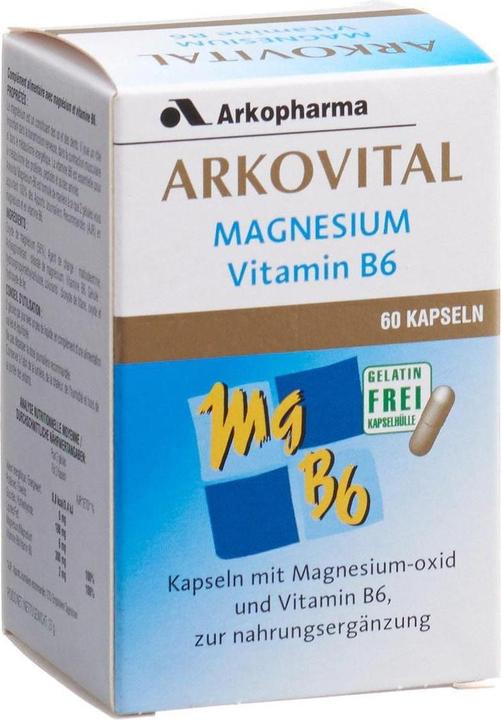 Actual product image Arkopharma Magnesium Vitamin B6 (60 Piece, Capsules, 49 g)