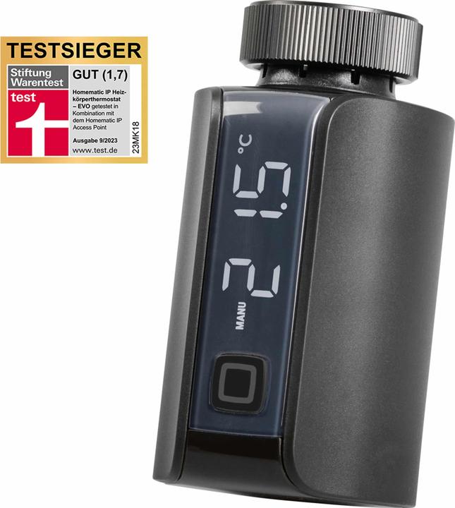 Produktbild Homematic IP Heizkörperthermostat Evo,anthrazit