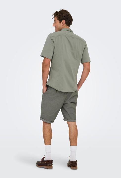 Actual product image Only & Sons Onsrobin Button Under Ss Stretch Shirt (S)