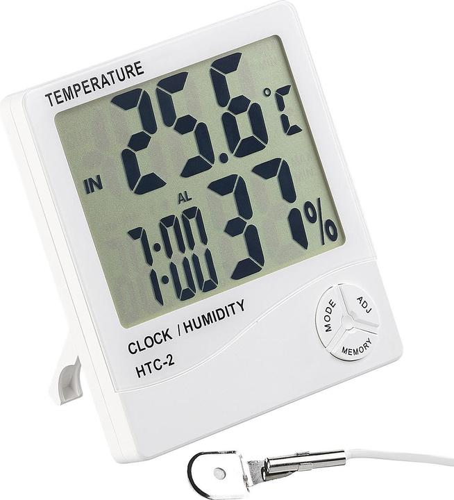 Produktbild Pearl Digitales Thermometer & Hygrometer mit Aussensensor