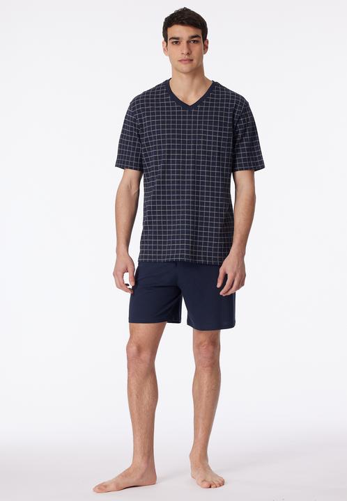 Image du produit Schiesser pyjama court shorty pyjama 100% coton | aussi en grande taille (64)