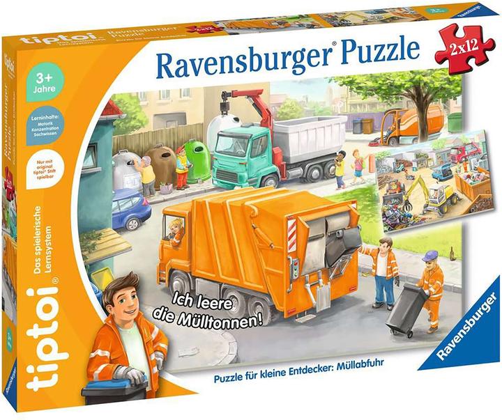 Produktbild tiptoi Puzzle für kleine Entdecker: Müllabfuhr (12 Teile)