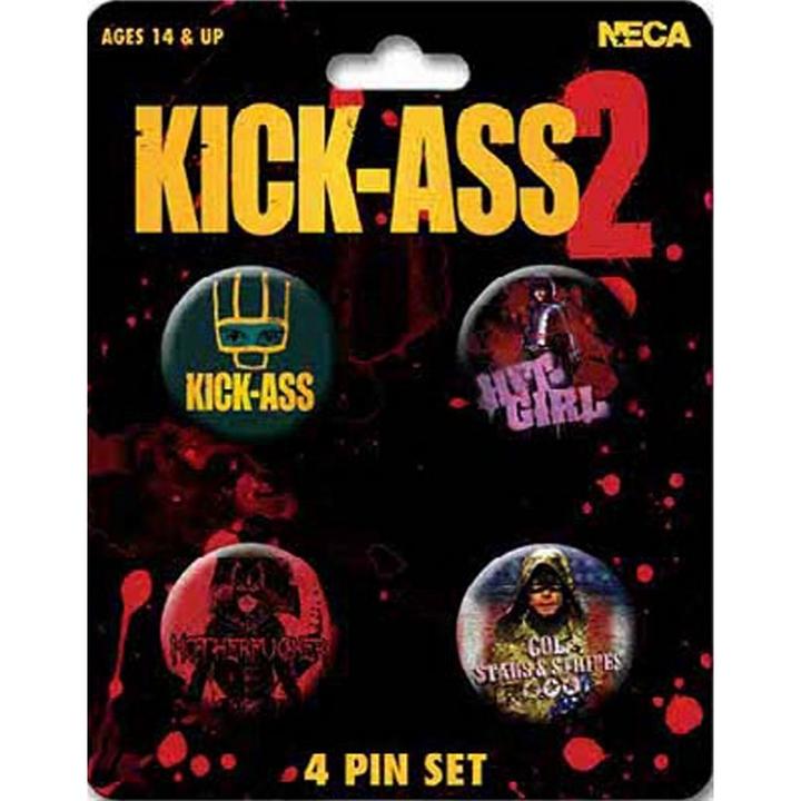 Actual product image Kick-Ass Badge (Pack of 4)