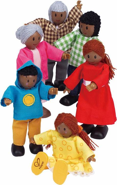 Produktbild Hape Puppenfamilie dunkle Hautfarbe