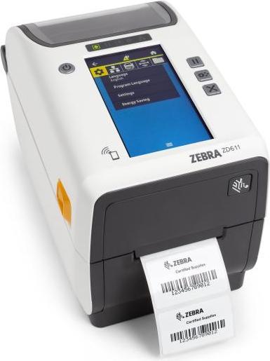 Produktbild Zebra ZD611T-HC, 8 Punkte(203dpi), Disp. (Farbe),BT (BLE), Weiss,Thermotransfer (203 dpi)