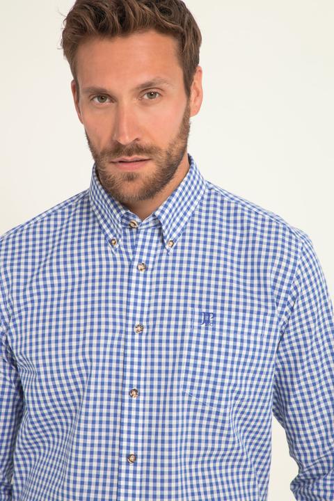 Produktbild JP1880 Karohemd, Tracht, Langarm, Buttondown-Kragen, Modern Fit (5XL)
