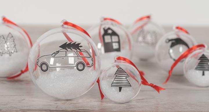 Actual product image Heyda Scratch-off sticker "Xmas", black