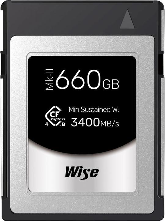 Actual product image Wise CFexpress 4.0 Type B PRO 660GB MK-II WI-CFX4-B660PM2 (660 GB, CFexpress type B)