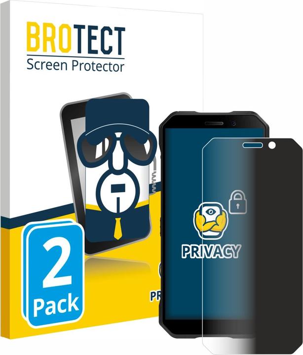 Actual product image BROTECT Anti-spy privacy film Blue light protection film (2 Piece, Doogee S61)
