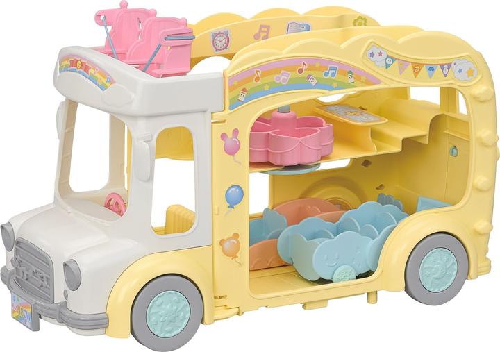 Actual product image Sylvanian Families Rainbow Fun Nursery Bus