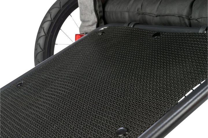 Actual product image Trixie Bicycle trailer M, 71×95×85/138 cm, grey/sage (Dog, Reflectors, Lockable)