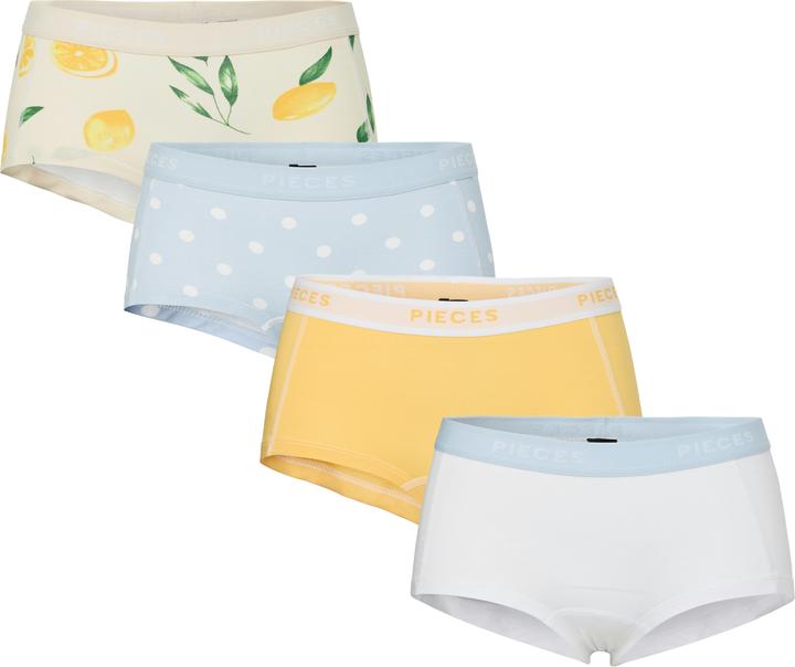 Pieces PCLOGO 4er-Pack Boxershorts