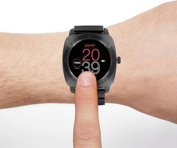 Immagine prodotto Xlyne Orologio intelligente NARA X-Watch nero cromato - acciaio scuro (46 mm)