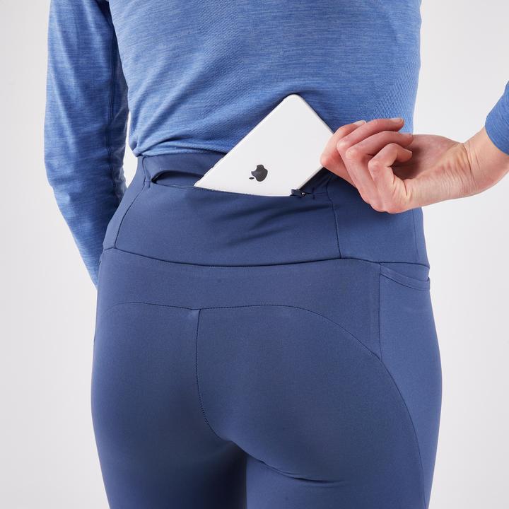 Produktbild Kiprun Lauftights lang Damen - Run 500 Warm blau (W26/L30)