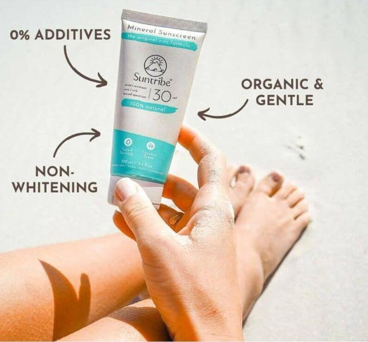 Immagine prodotto Suntribe Mineralische Bio-Sonnencreme (Crema solare, SPF 30, 100 ml, 1 g)
