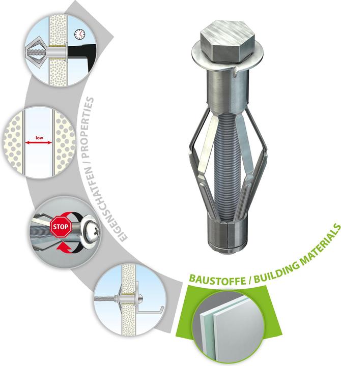 Produktbild Tox Metall-Hohlraumdübel Acrobat (25 Stk.)