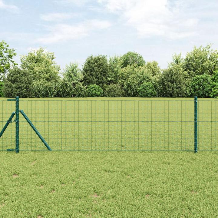 Immagine prodotto VidaXL Set di 26 paletti di recinzione in cemento grigio, metallo 3,2 x 3,2 x 110 cm