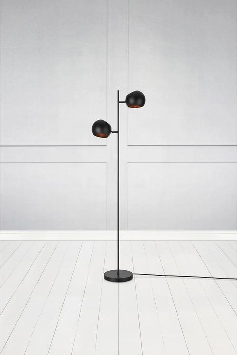 Image du produit Markslöjd Lampadaire Edgar, 2 x E14, max. 40W, noir (0 lm, E14)