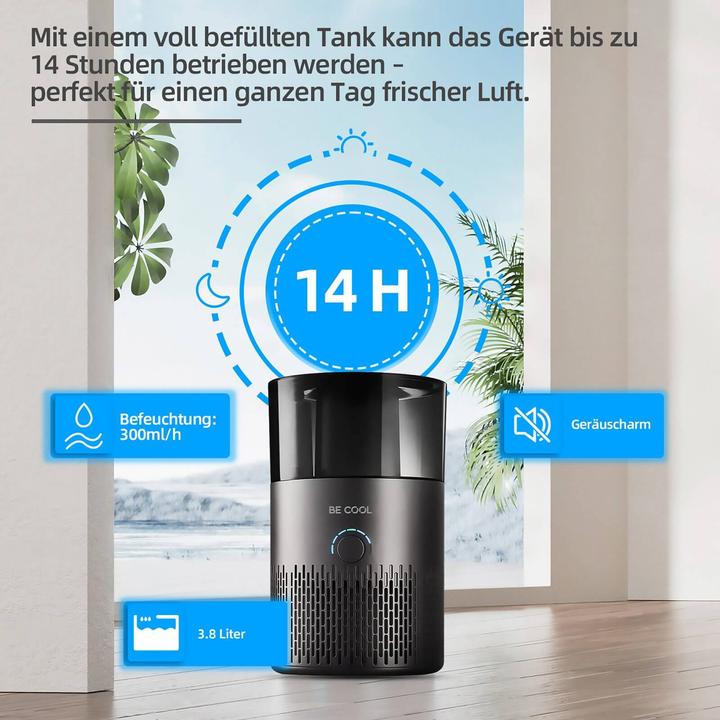 Immagine prodotto Be Cool Umidificatore e purificatore d'aria BE COOL con filtro Hepa 13 (50 m²)