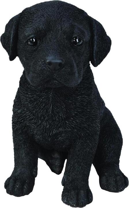 Produktbild Dekofigur Labrador Welpe, Schwarz (18 x 14 x 16 cm)