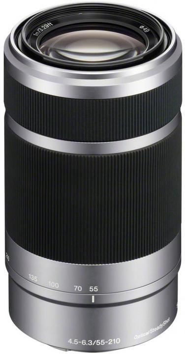 Image du produit Sony E 55-210mm f/4.5-6.3 OSS, E-Mount Silver (Sony E, APS-C / DX)