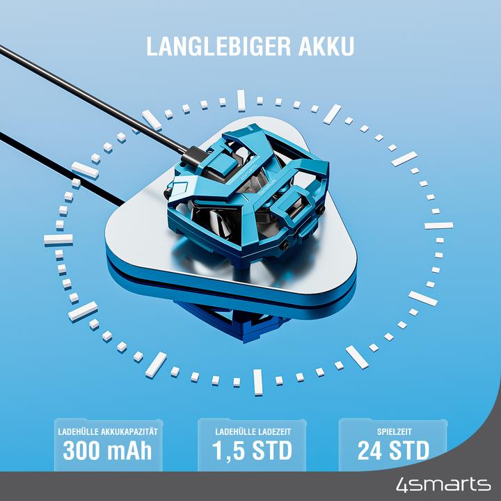 Productafbeelding 4smarts TWS Bluetooth koptelefoon GameBuds (Geen ruisonderdrukking, 24 h, Bedraad)