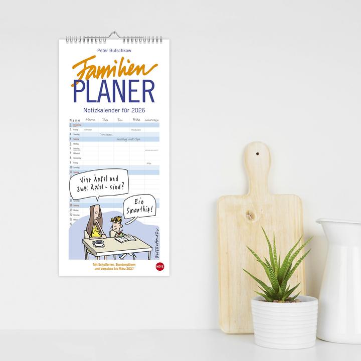 Actual product image Heye Familienplaner (21 x 45 cm, Hardcover, German)