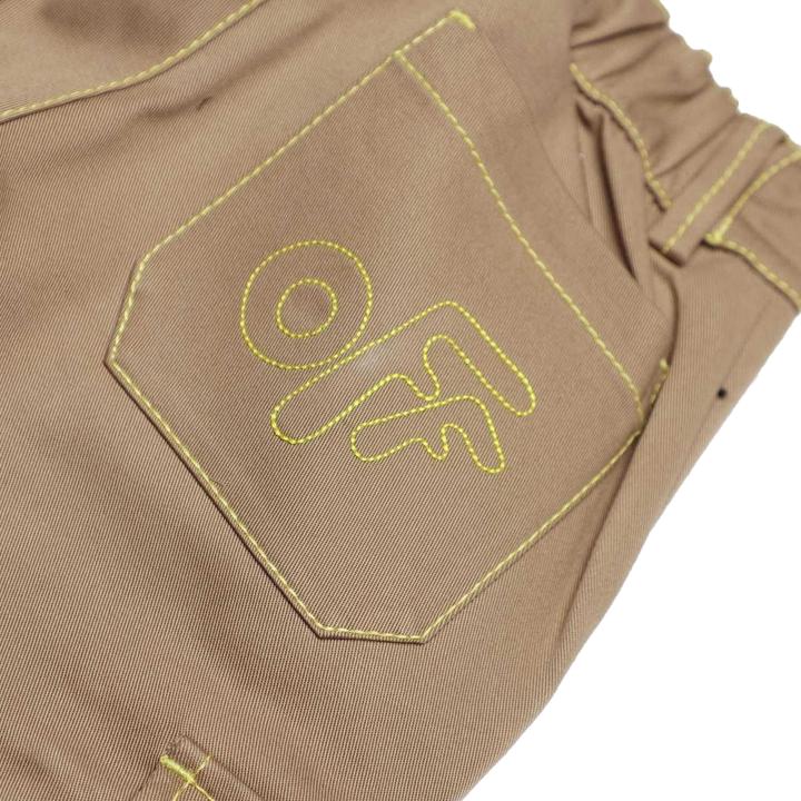 Actual product image Off Childrens/Kids Drill Rounded Cargo Trousers (128)