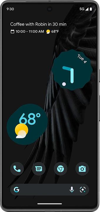Immagine prodotto Google Pixel 7 (256 GB, Obsidian, 6.30", SIM + eSIM, 50 Mpx, 5G)