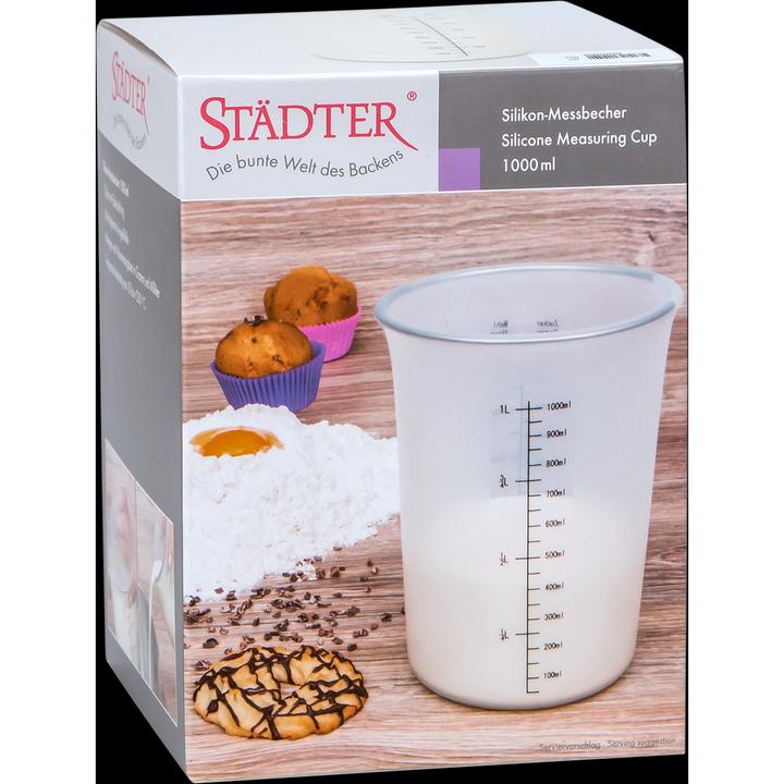 Actual product image Städter Silicone measuring cup 1 L (1000 ml)
