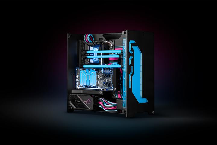 Actual product image EKWB EK-Quantum Torsion A60 - Black Limited Edition (black, tempered glass) (ATX)