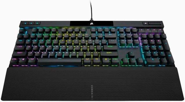 Actual product image Corsair K70 RGB PRO Optine mechanical gaming keyboard RGB LED lighting OPX Black PBT keycaps (Eng. Int., Cable)