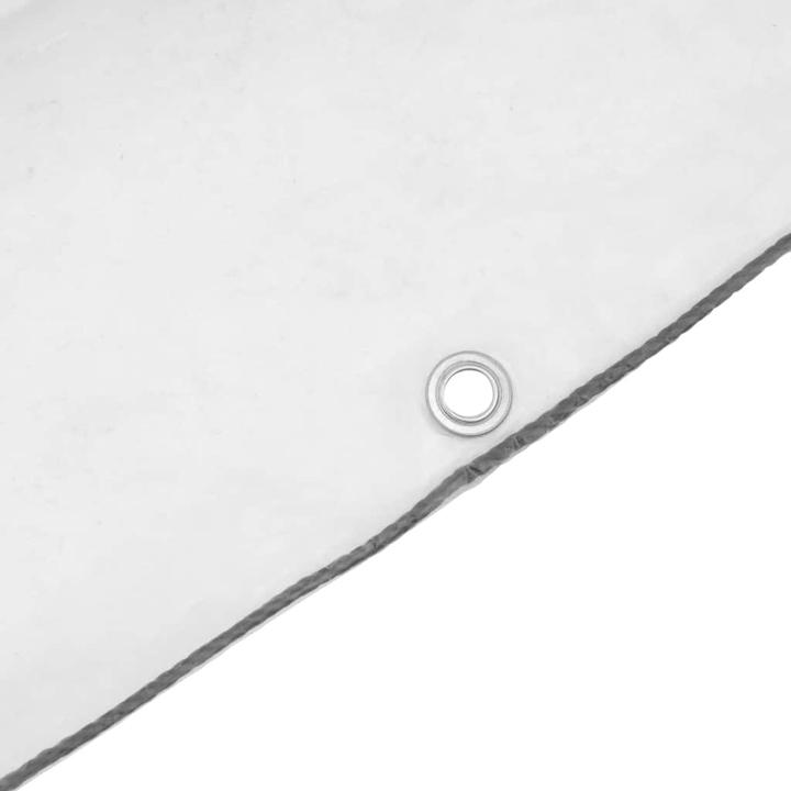 Actual product image VidaXL Transparent tarpaulin with eyelets 8x8 m polyethylene transparent tarpaulin