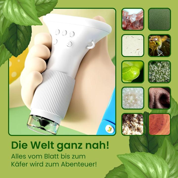 Immagine prodotto Hermex Microscopio portatile per bambini Mini microscopio manuale Microscopio portatile