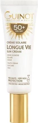 Actual product image Guinot Longue Vie Sunscreen SPF 50+ 50ml Anti-Aging (Suntan cream, SPF 50+, 50 ml)