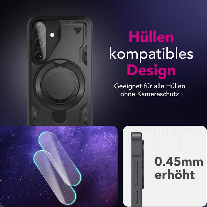 Produktbild Nalia Focus.X2 MAX - Kamera Schutzglas Objektiv Abdeckung Hüllen-kompatibel - Camera Protection Glass (2 Stück, Samsung Galaxy A36)