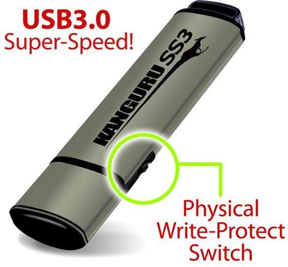 Produktbild Kanguru 64GB SS3 USB3.0 - 64 GB - USB Typ-A - 3.2 Gen 1 (3.1 Gen 1) - 105 MB/s - (64 GB, USB-A)