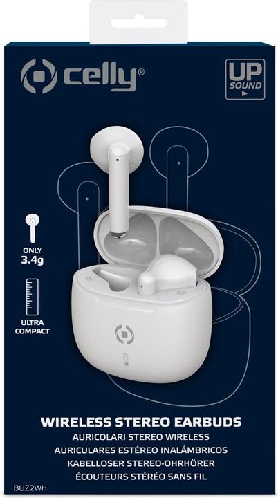 Immagine prodotto Celly Auricolari Buz2wh Bianco (40 h, Cablato)