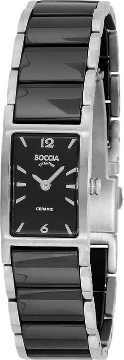 Boccia 3201-02 Damenuhr Keramik Titanium 19mm 5ATM (Analoguhr, 19 mm)