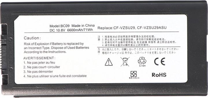 Produktbild Panasonic Akku CF-29 Akku, CF-29A, CF-29E, CF-51, CF-52 (9 Zellen, 6600 mAh)