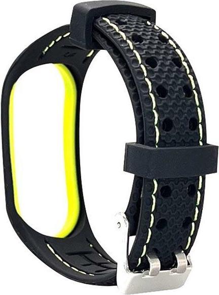 Immagine prodotto Beline pasek Sport Mi Band 6/5 czarno-limonkowy nero/lime (Materiale sintetico, Silicone)