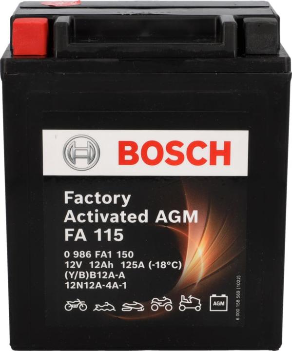 Produktbild Bosch Automotive FA115 AGM (12 V, 12 Ah, 125 A)